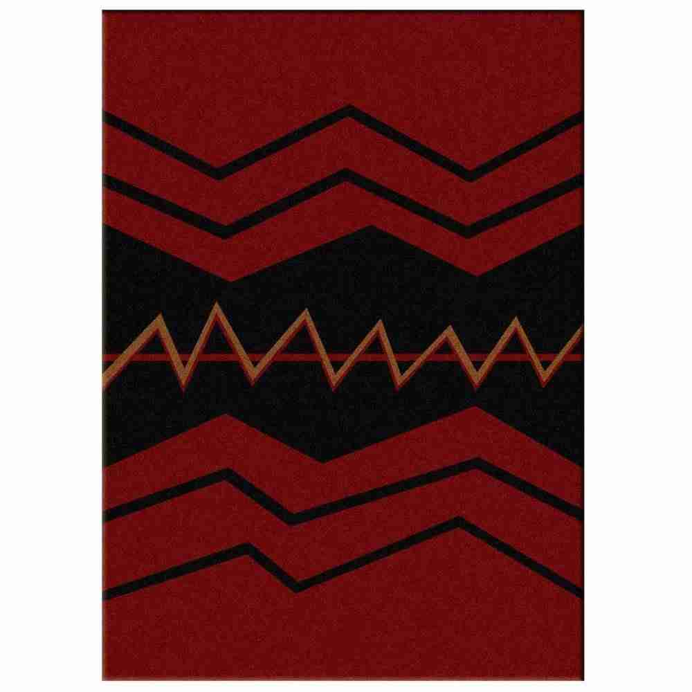Black southwestern area rug