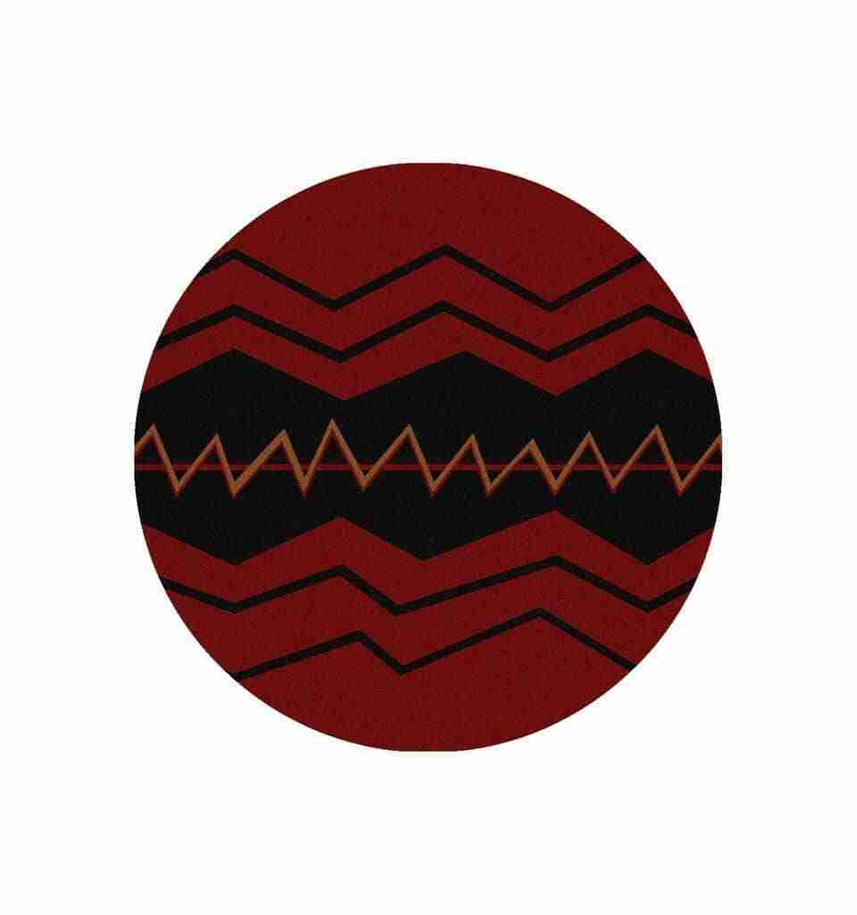 Red southwestern rug